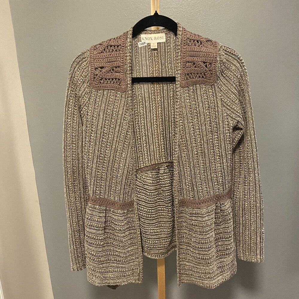 Knox Rose Open-Front Cardigan Sweater - Size Small